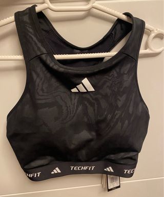 Sujetador deportivo Adidas Techfit Negro