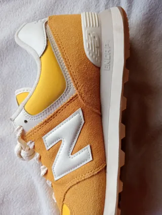 Zapatillas New Balance 574 classic Beige/Amarillo