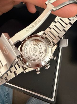 Reloj TAG Heuer Carrera 44mm Azul/Plata