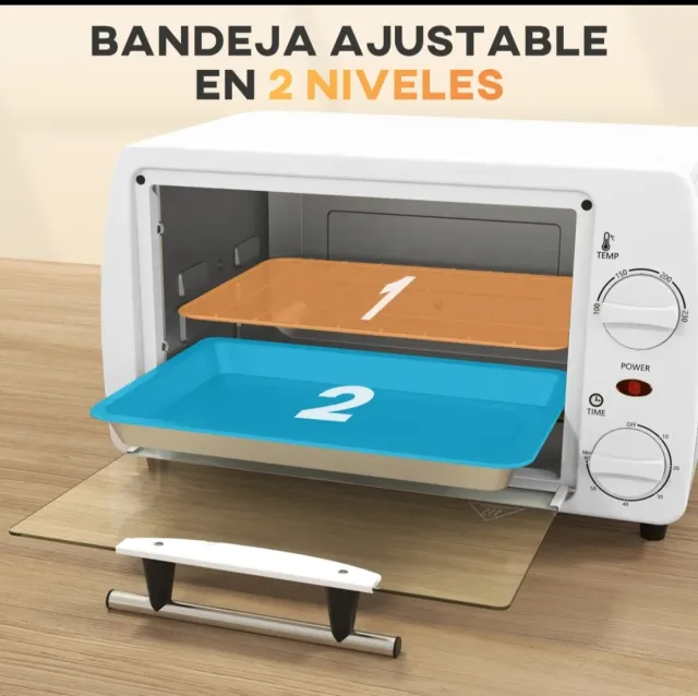 Horno Eléctrico Sobremesa 10L 750W