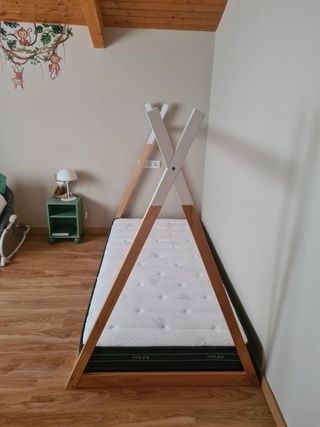 Cama Tipi Infantil + Colchón