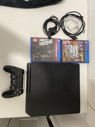 PS4 Slim Nero + 2 Giochi + Controller