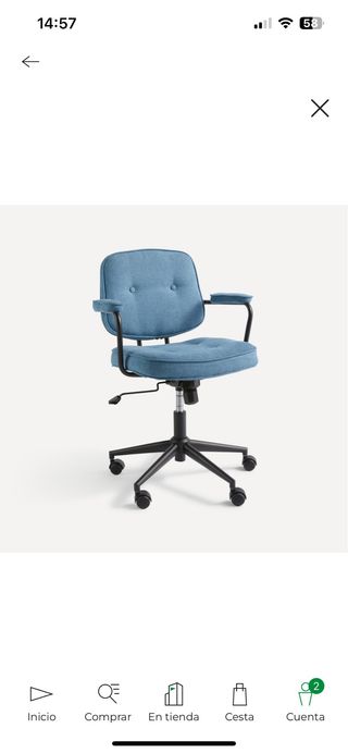 Silla Escritorio Elvis El Corte Inglés Azul