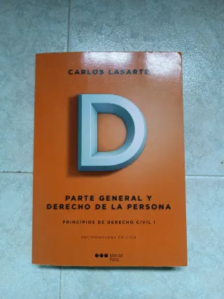 Principios de Derecho civil: Tomo I: Parte Gene...