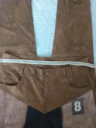 Pantaloni patchwork taglia L