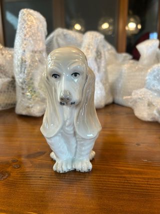 Basset Hound Porcelanas Sanbo 14cm