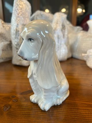 Basset Hound Porcelanas Sanbo 14cm