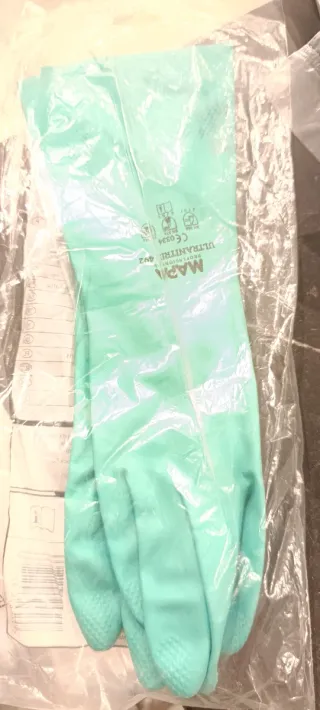 Guantes de limpieza verdes -variaa tallas