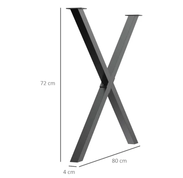 Juego 2 Patas Mesa Estilo Industrial