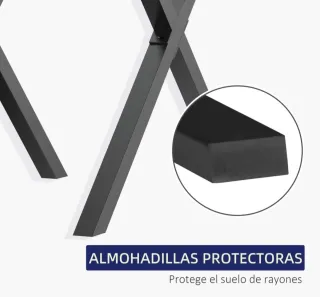 Juego 2 Patas Mesa Estilo Industrial