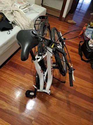 Bicicleta plegable blanca F-pack 24
