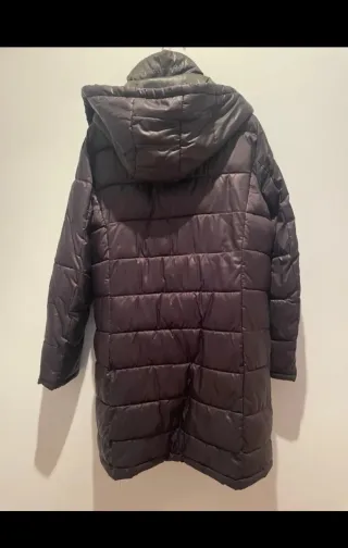 Abrigo Formula Joven negro e nterior verde