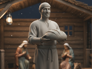 Panadero para belén,stock ilimitado