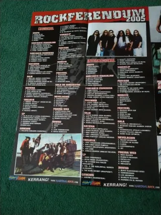 Póster Rockalendario Rockferendum 2005