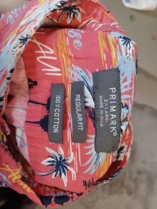Camisa Hawaiana Primark XXL
