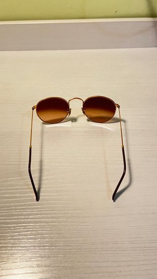 Occhiali da sole Ray Ban Round Metal oro