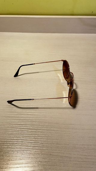 Occhiali da sole Ray Ban Round Metal oro