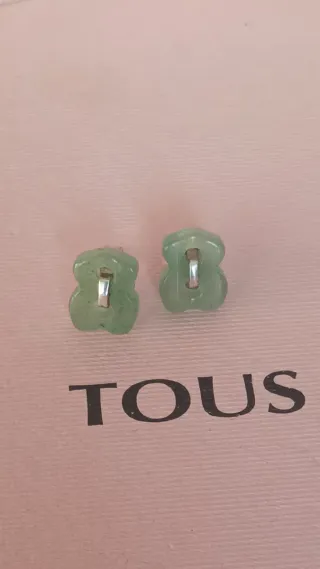 Pendientes Oso Tous Verdes y Plateados Cruise