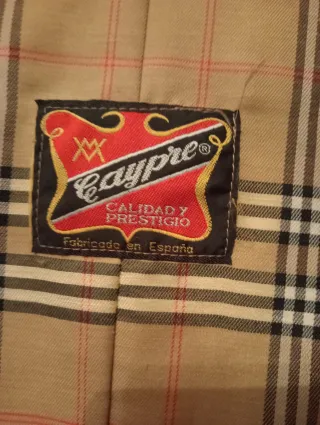 Gabardina hombre beige