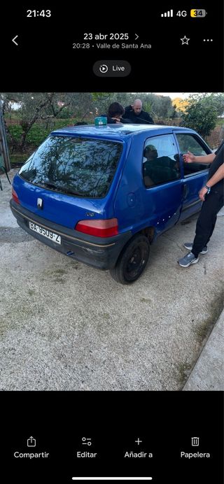 Peugeot 106 1.1 SIN INTERIOR.