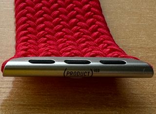 Apple Watch 41mm. Product Red Braided Solo Loop 2