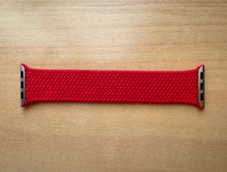 Apple Watch 41mm. Product Red Braided Solo Loop 2
