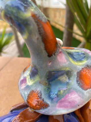 Figura cerámica bruja de la suerte