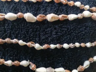 Conjunto artesanal collar y pendientes O Grove