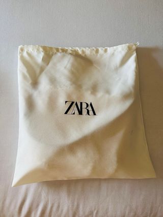 Bolso Zara Crochet Beige/Blanco