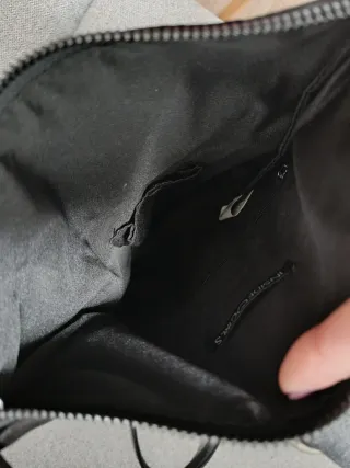 Bolso negro de fiesta con hebilla