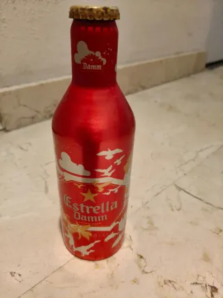Botella Estrella Damm Coleccionista Roja