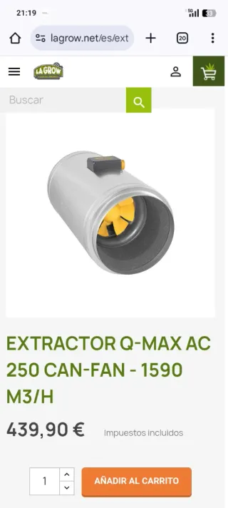 Extractor Q-Max AC 250mm