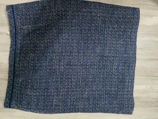 Chaqueta ANTEA azul tweed con flecos