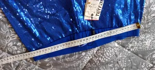 Completo Capodanno L: Pantalone Blu e Camicia Bian