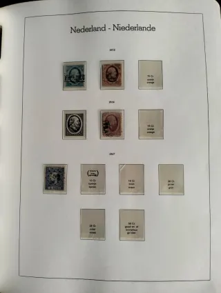 Álbum de selos, Holanda 1852 a 1985