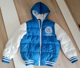 Chaqueta niño azul y blanca