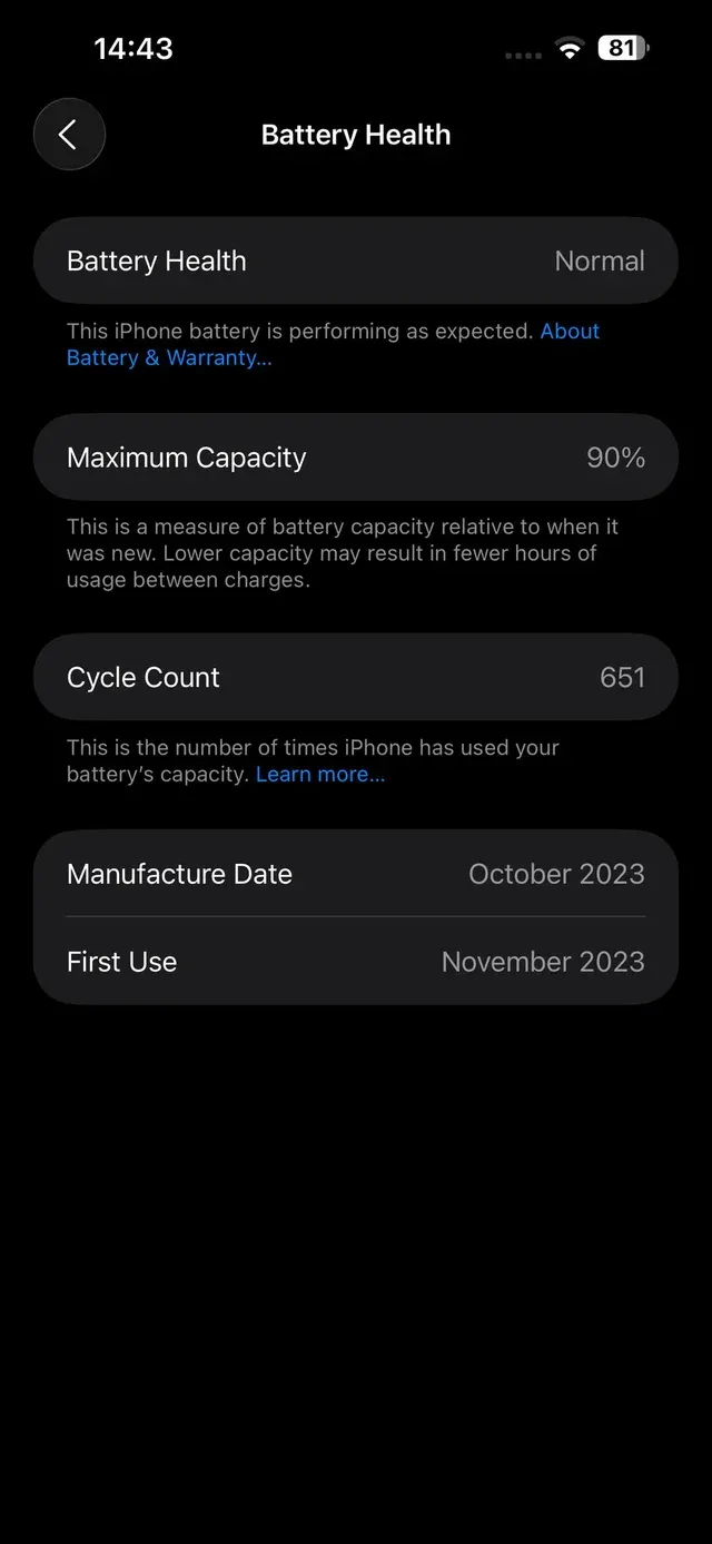 Offerta solo oggi iPhone 15 Pro Max 256GB Batteria 90%