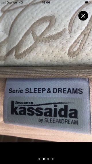 Somier Fibra SM70 150x190 y colchón Viscoelastico