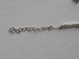 Braccialetto argento con perline verdi