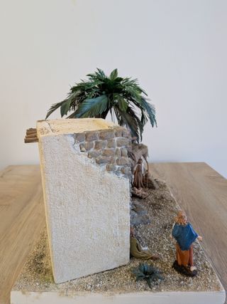 Presepe Palestinese Artigianale con Palma