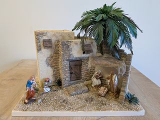 Presepe Palestinese Artigianale con Palma