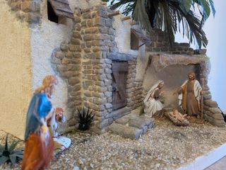 Presepe Palestinese Artigianale con Palma