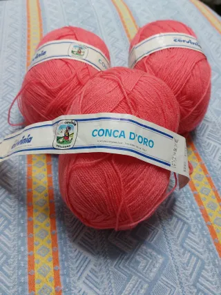 Gomitoli lana soffice rosa