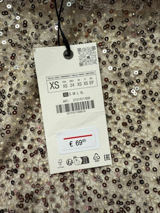 Abito Zara con paillettes