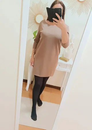 Abito Vicolo corto color beige taglia M