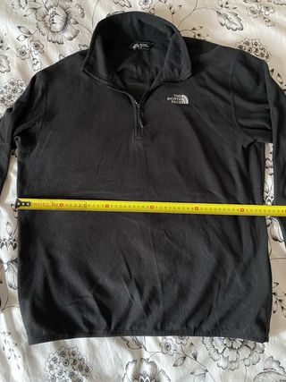 Sudadera The North Face Negra Media Cremallera