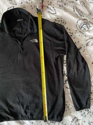 Sudadera The North Face Negra Media Cremallera