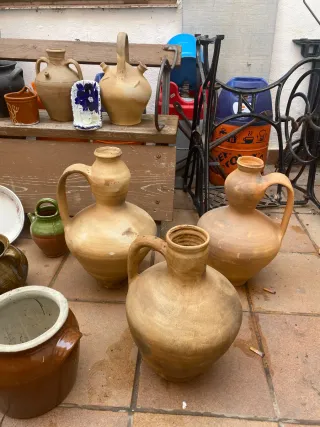 Lote de piezas de barro