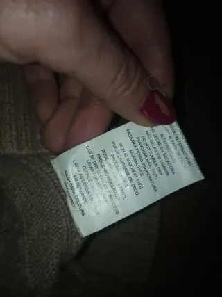 Jersey lana hombre trenzado cremallera M/L