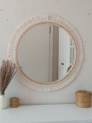Espejo 80cms Macramé